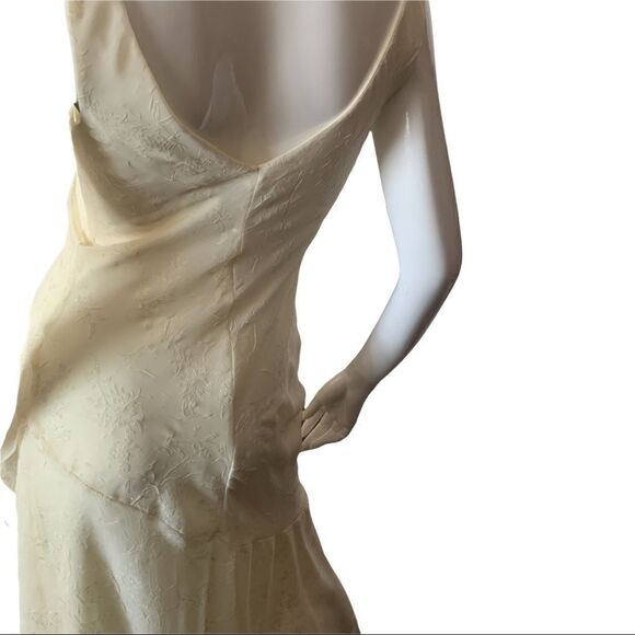 PROM DRESS B Darlin Cream Sparkly Sleeveless Asymmetrical Dress size 7/8 - Picture 10 of 16